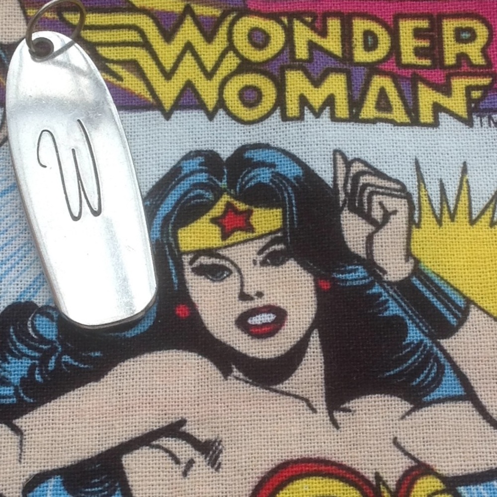 W monogrammed pendant